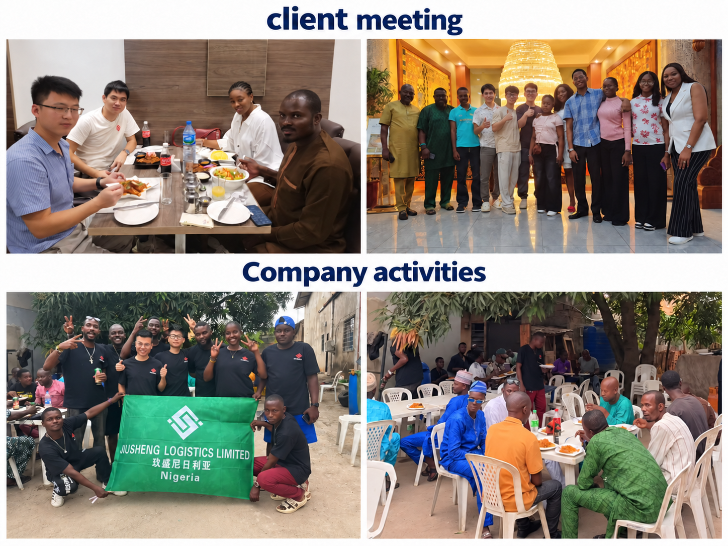 Client meetings and company activities